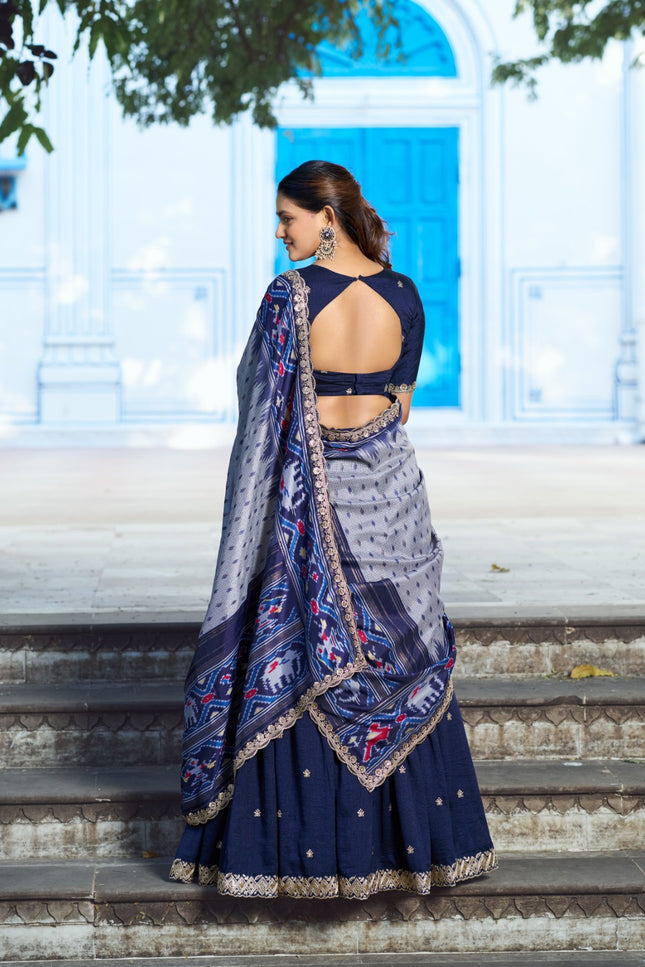 Rich Vichitra silk lehanga SS287