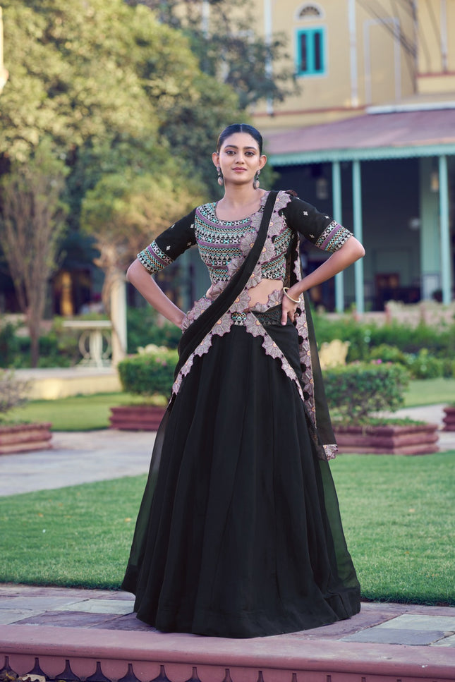 Aurum Georgette lehanga SS285