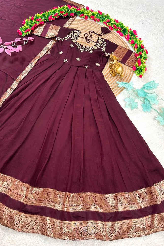 Royal Wine Elegance Gown SS299