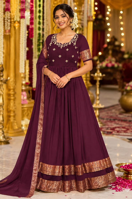 Royal Wine Elegance Gown SS299