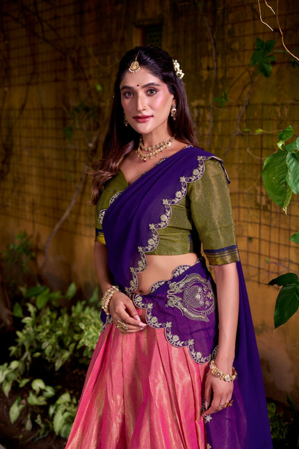 Special moments with Kanchipuram lehenga SS343
