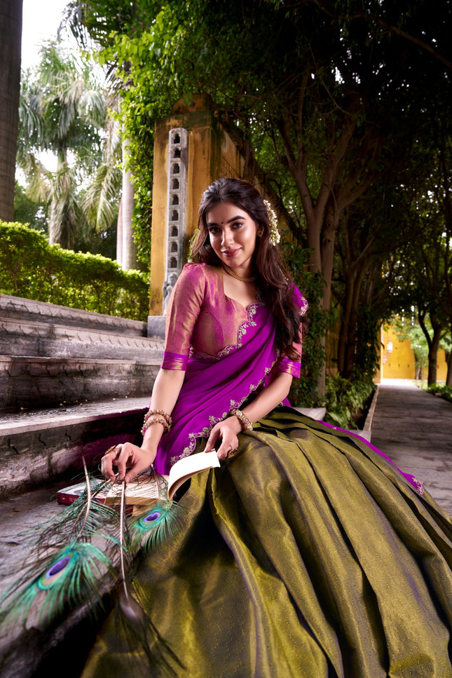 Special moments with Kanchipuram lehenga SS343