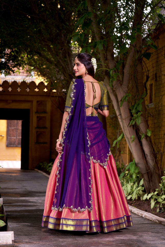 Special moments with Kanchipuram lehenga SS343