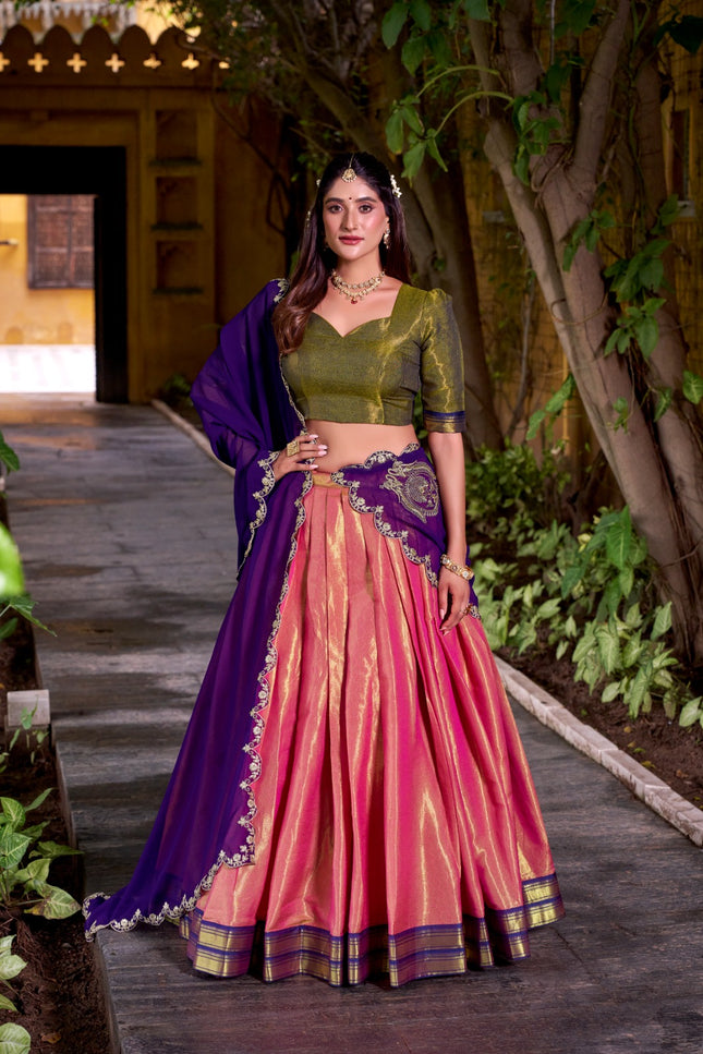 Special moments with Kanchipuram lehenga SS343