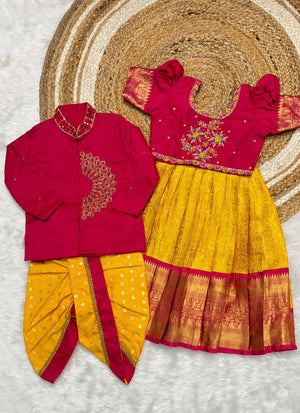 yellow and red