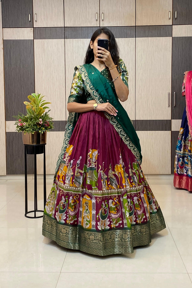 kalamkari Lehenga chol SS354
