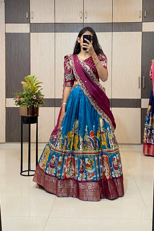 kalamkari Lehenga chol SS354