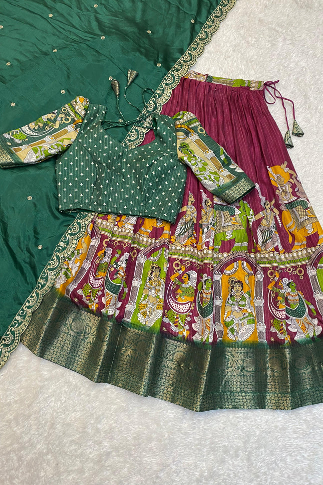 kalamkari Lehenga chol SS354