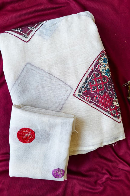 Pure linen saree SS320