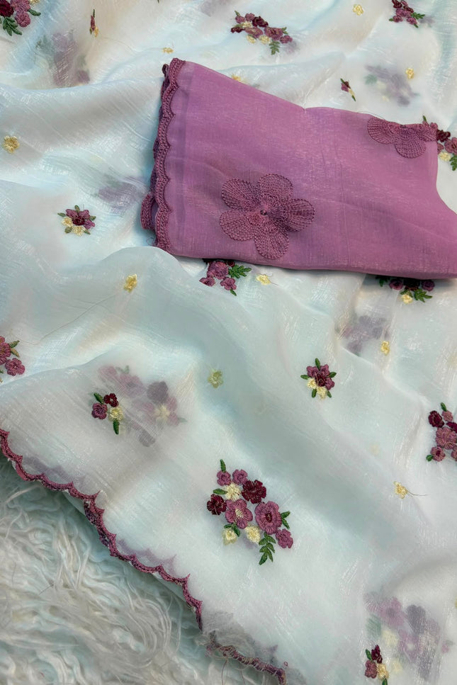 Crunchy Multi saree SS352