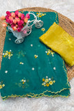 unsitched blouse / sea green