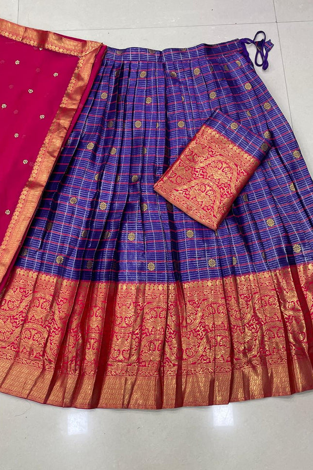 The South-style Kanjivaram lehenga SS348