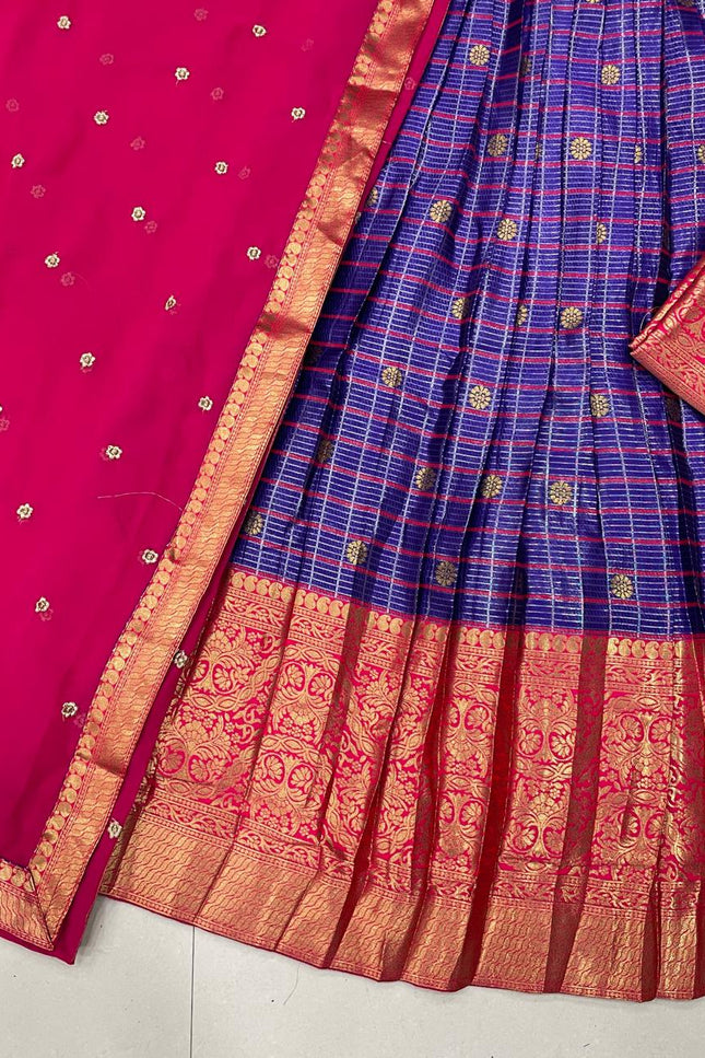 The South-style Kanjivaram lehenga SS348
