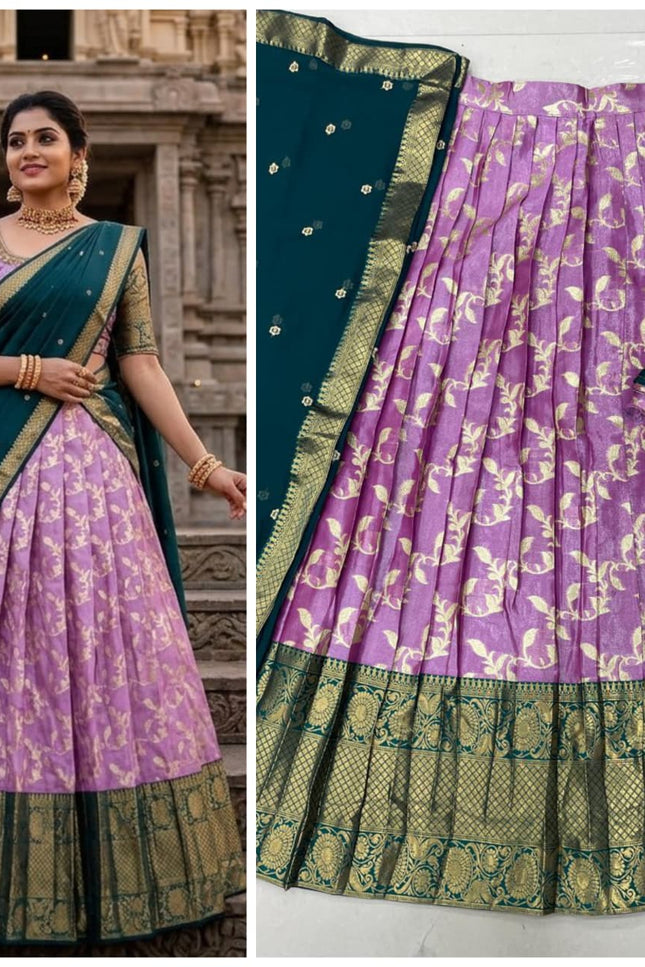 The South-style Kanjivaram lehenga SS348