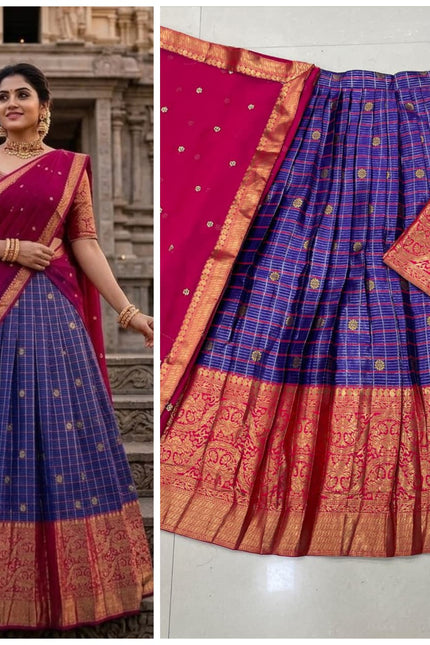 The South-style Kanjivaram lehenga SS348
