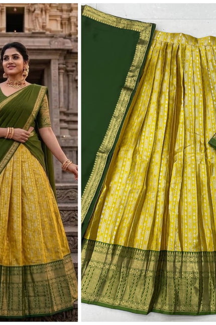 The South-style Kanjivaram lehenga SS348