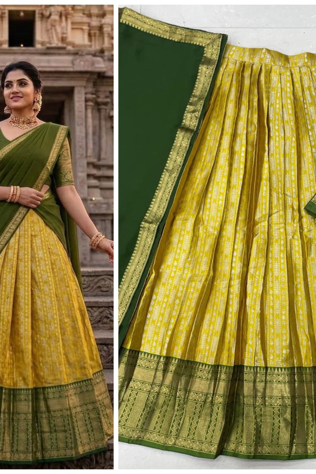 The South-style Kanjivaram lehenga SS348