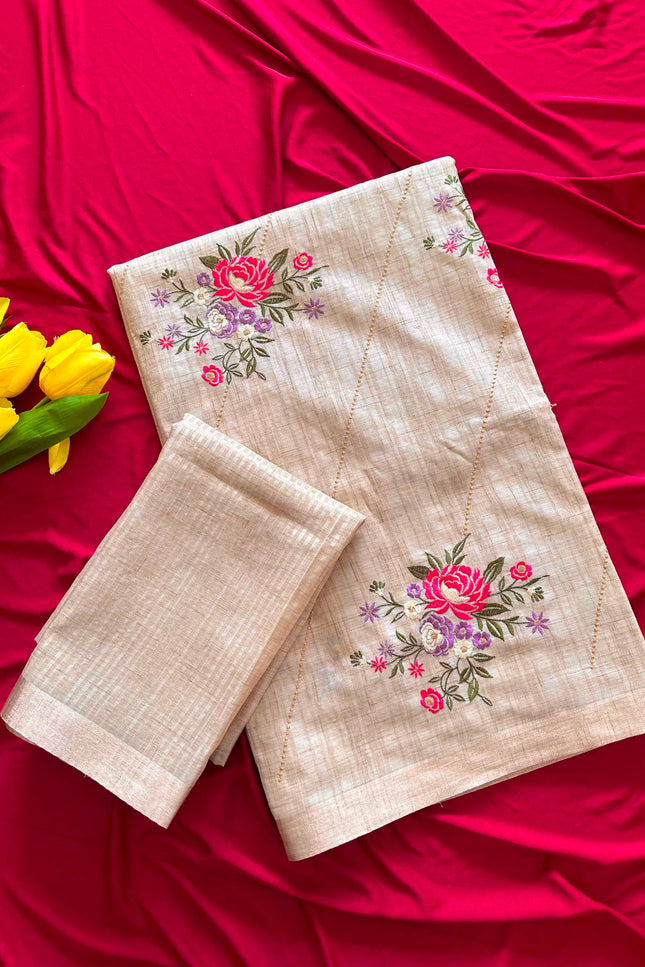 Pure Tusser silk saree SS353