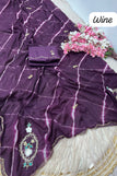 Blouse unstitched / wine