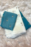 Blouse unstitched / blue