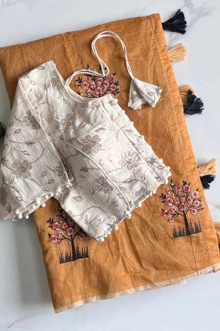 Premium Chanderi saree SS387