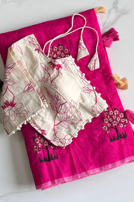 Premium Chanderi saree SS387