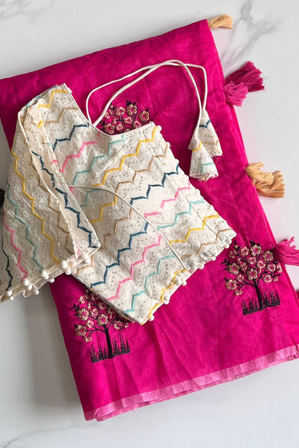 Premium Chanderi saree SS387