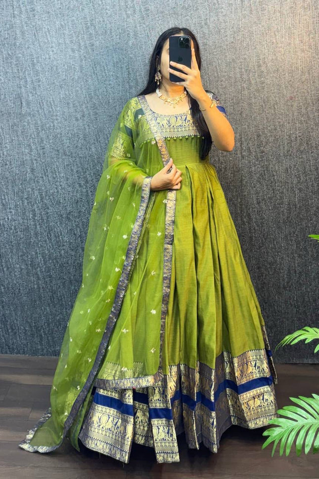 NARYANPET SILK GOWN SS378