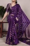 unsitched blouse / purple