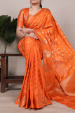 unsitched blouse / orange