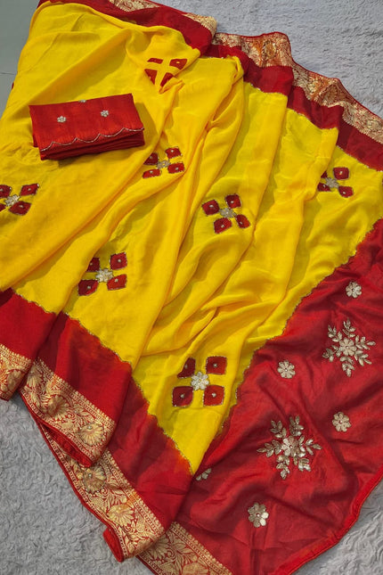 Soft silky moss chiffon saree SS389