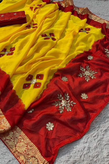 Soft silky moss chiffon saree SS389