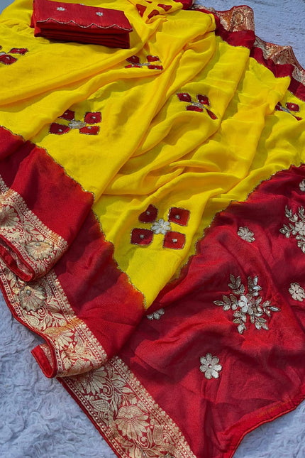 Soft silky moss chiffon saree SS389