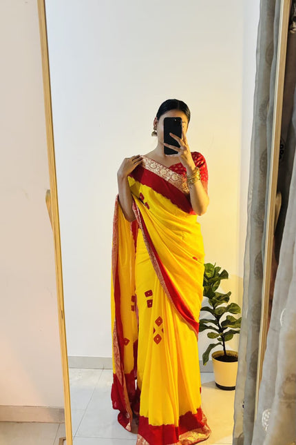Soft silky moss chiffon saree SS389