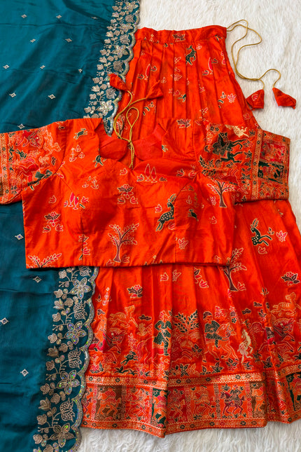Soft dola silk lehanga SS390