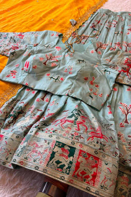 Soft dola silk lehanga SS390