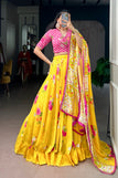 unsitched blouse / yellow