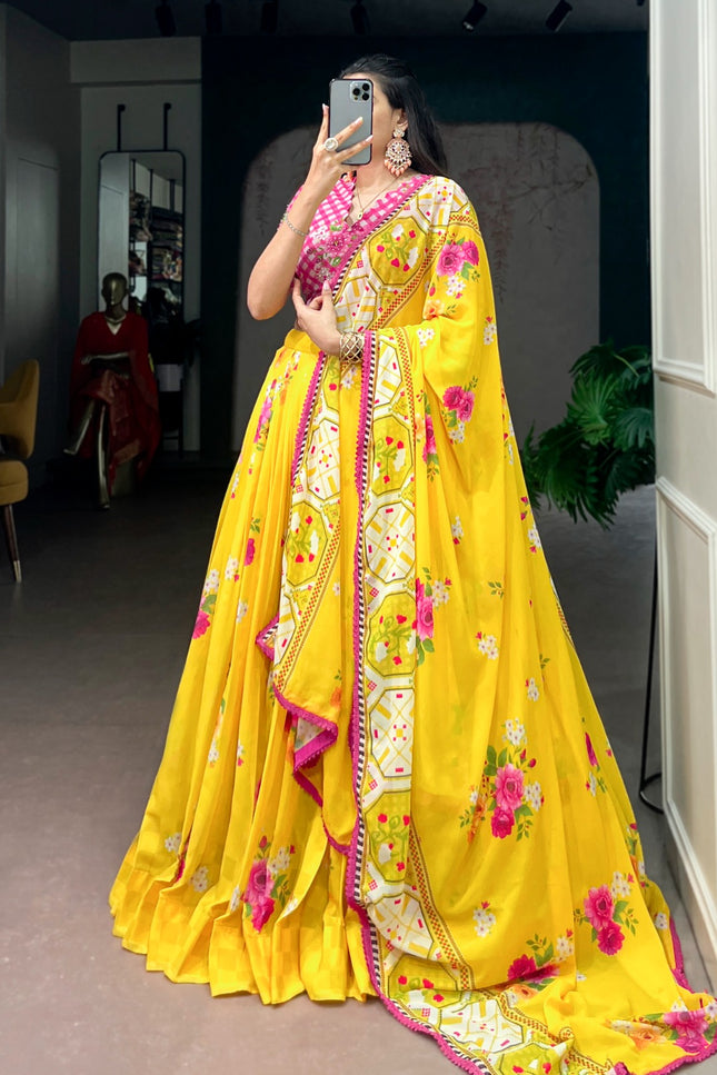 Floral Georgette lehanga SS391