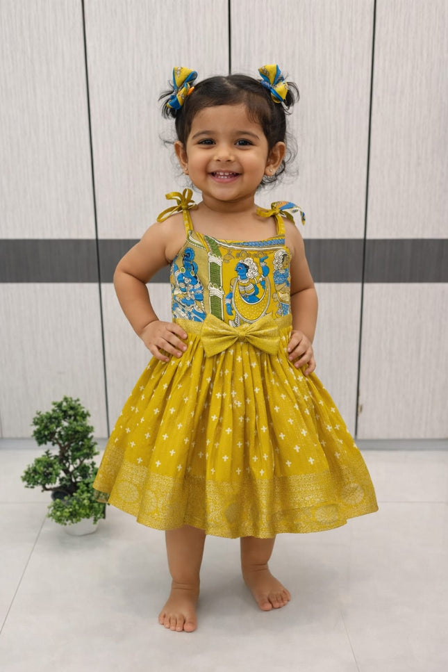 Super trendy kalamkari frocks SS414