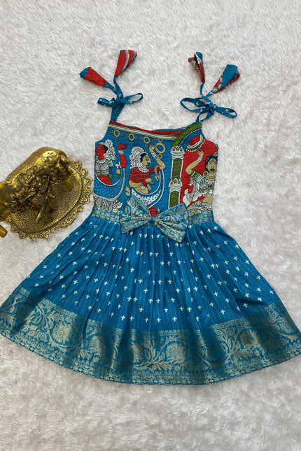 Super trendy kalamkari frocks SS414