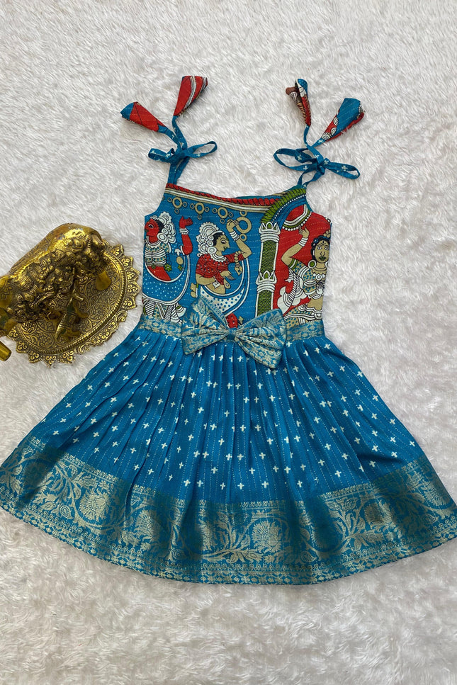 Super trendy kalamkari frocks SS414