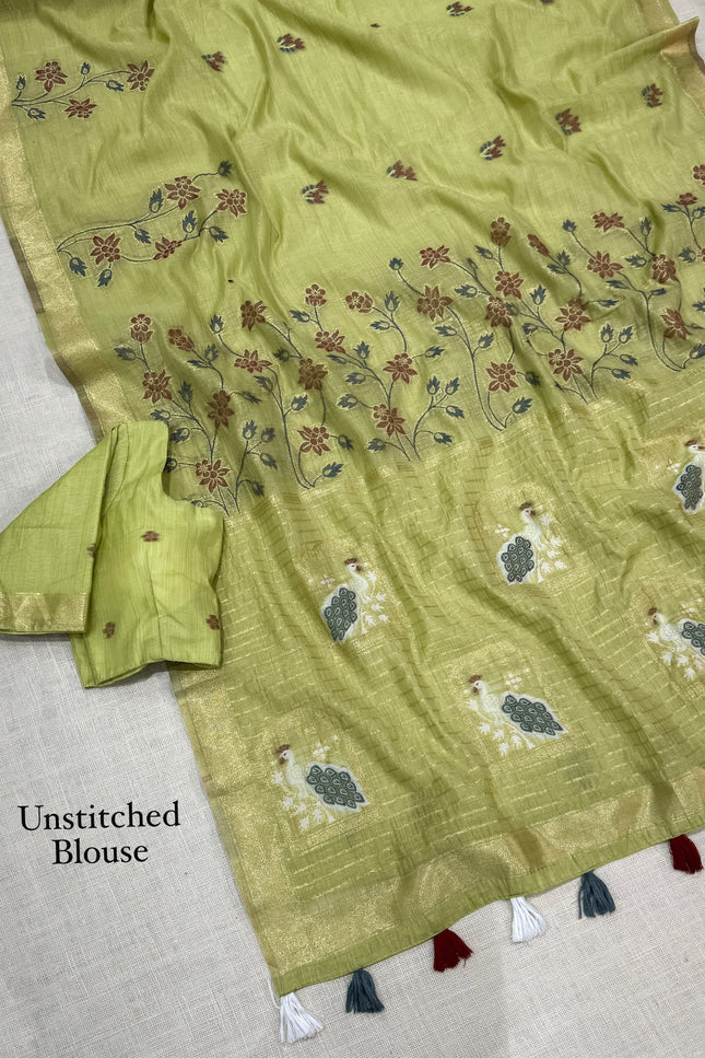 Monsoon Peacock saree SS417