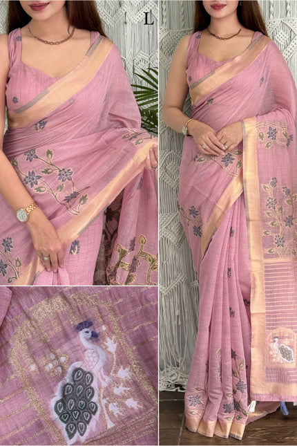 Monsoon Peacock saree SS417