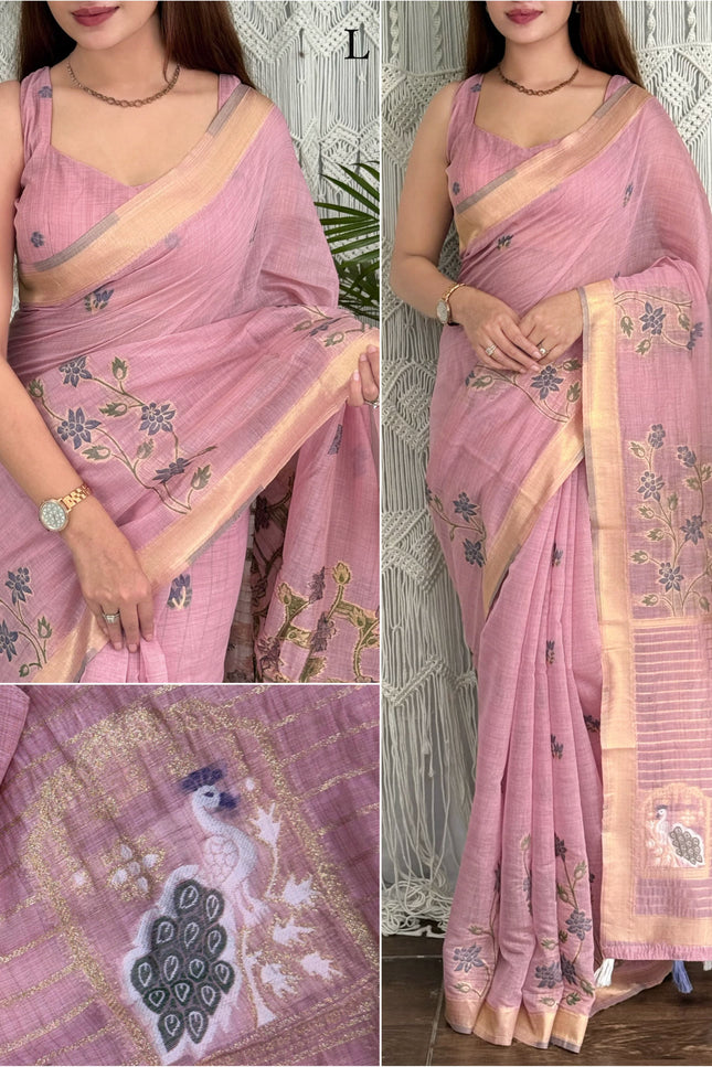 Monsoon Peacock saree SS417