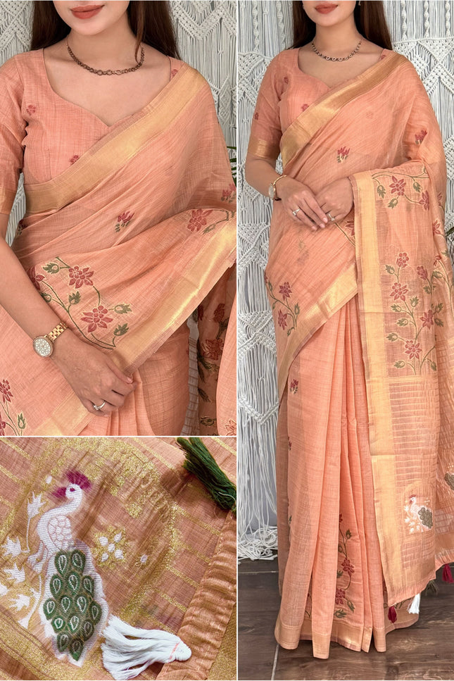 Monsoon Peacock saree SS417