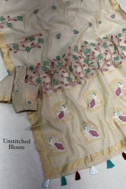 Monsoon Peacock saree SS417