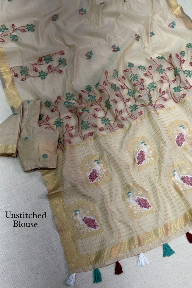Monsoon Peacock saree SS417