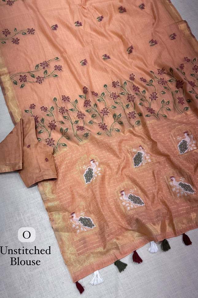 Monsoon Peacock saree SS417