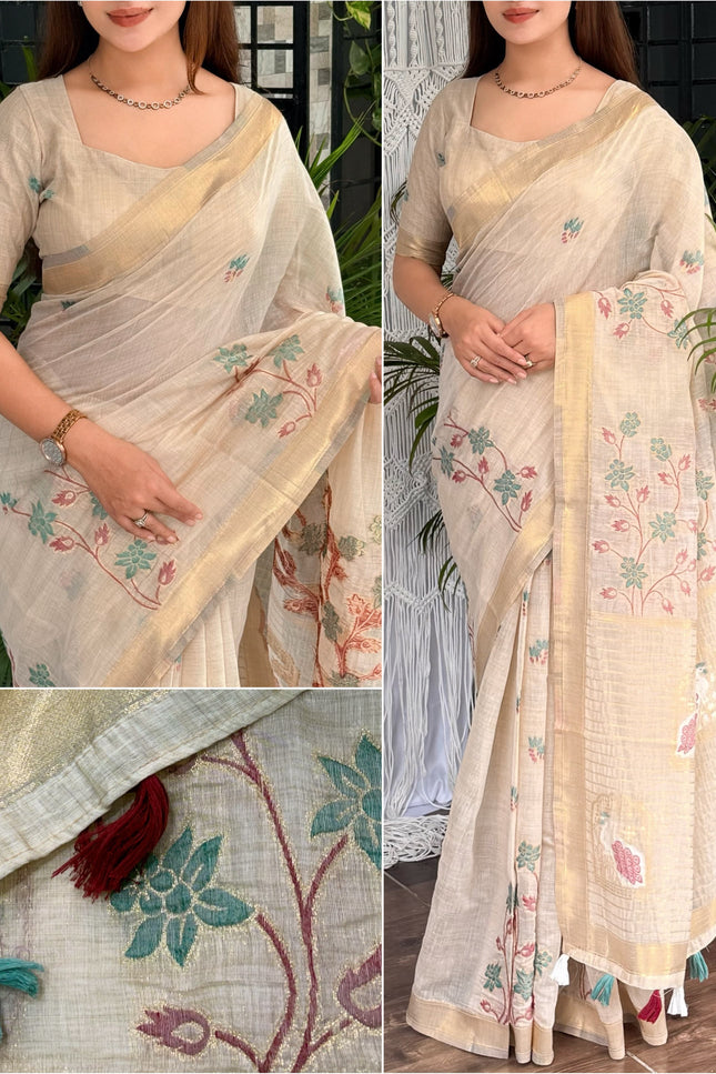 Monsoon Peacock saree SS417
