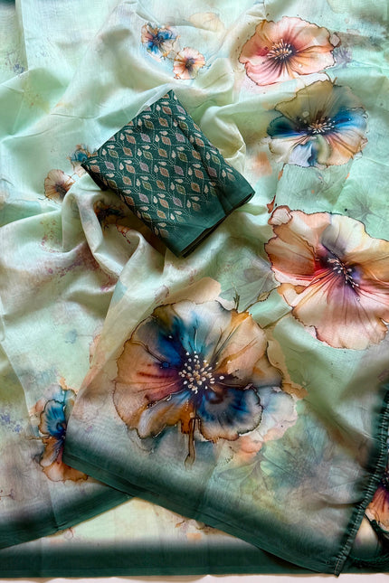 Soft cotton silk saree SS402